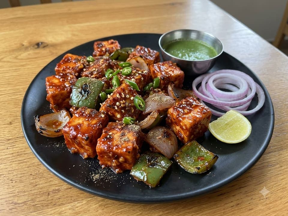 Chilly Garlic Paneer Tikka