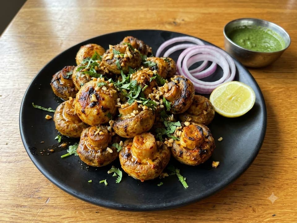 Garlic Mushroom Tikka