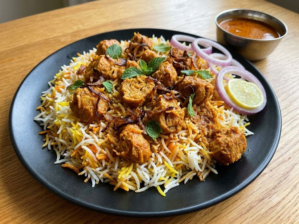 Masala Chaap Biryani