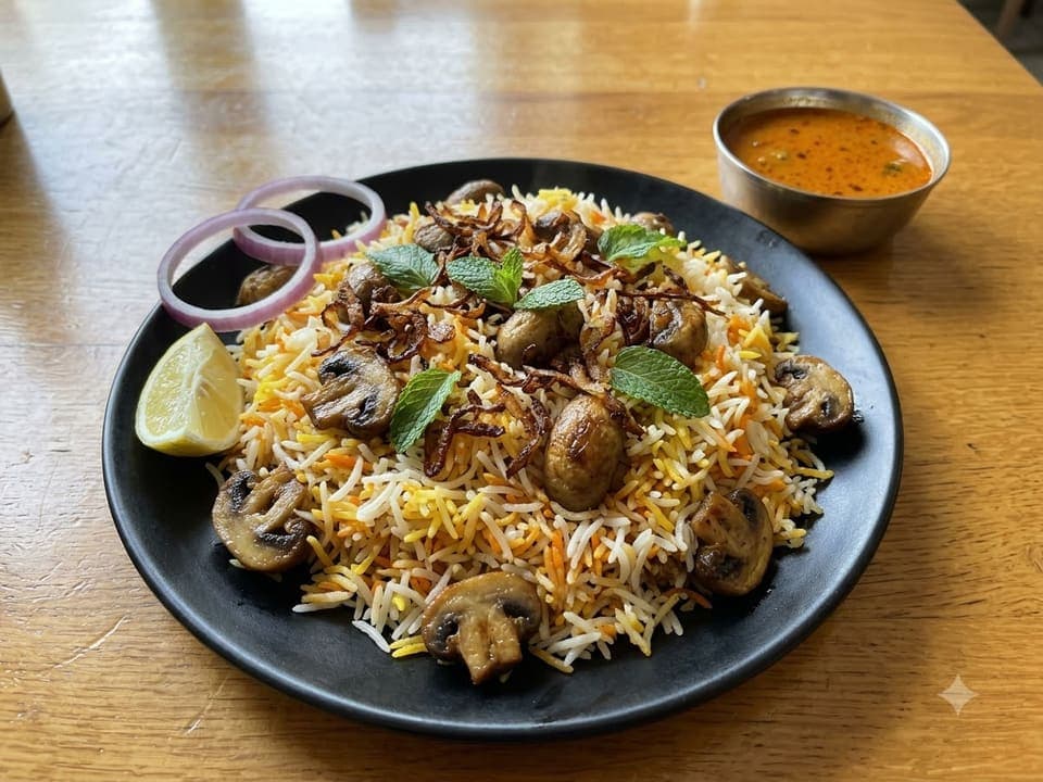 Mushroom Biryani