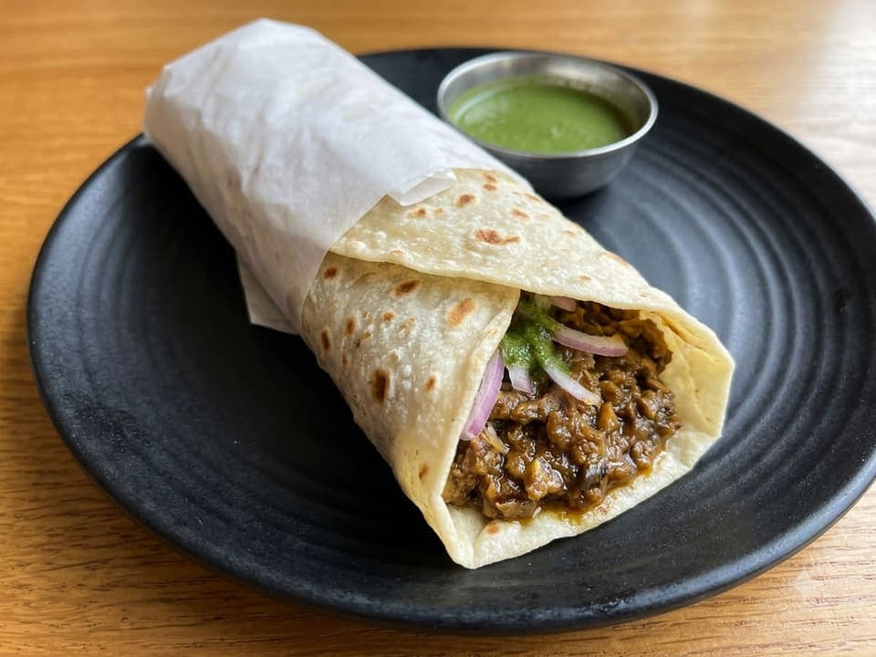 Mushroom Keema Roll