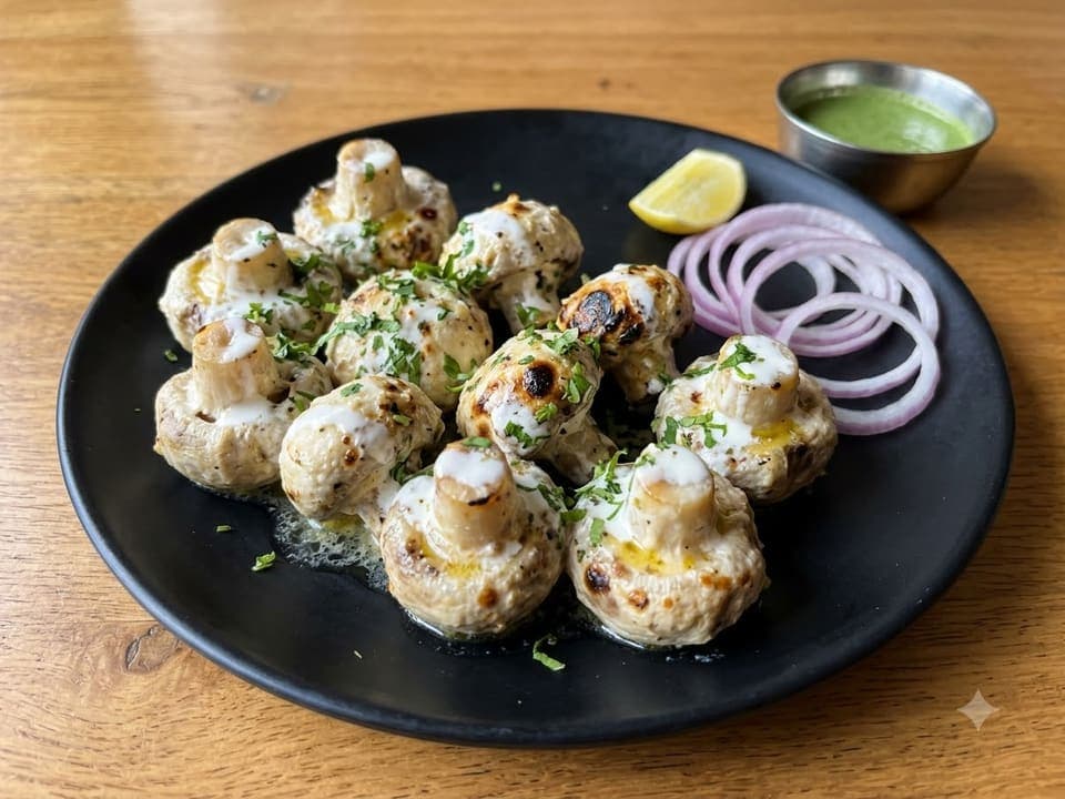 Mushroom Malai Tikka