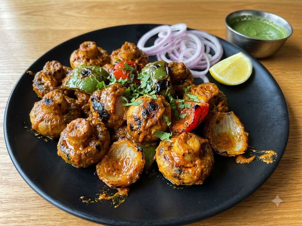 Mushroom Masala Tikka